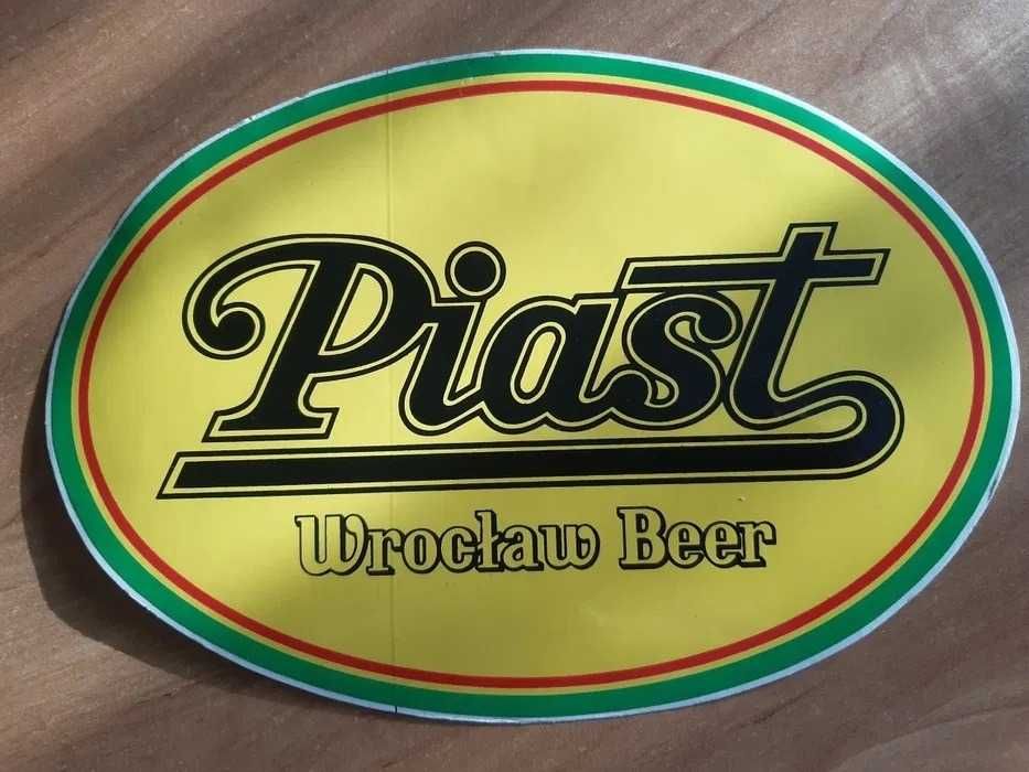 Pokażna nalepka z Browarów Dolnośląskich Piast