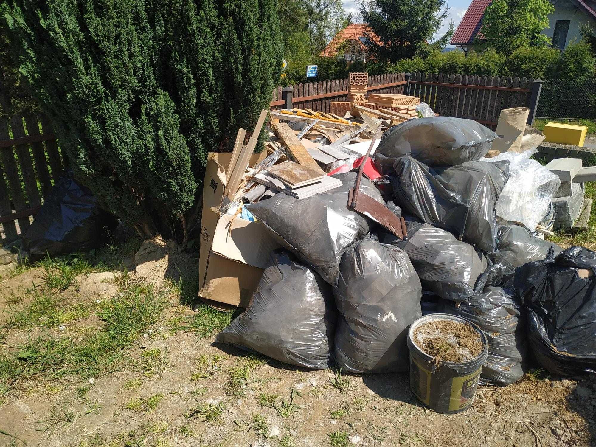 WYWÓZ ŚMIECI odbiór odpadów budowlanych wywóz gruzu wywóz gałęzi