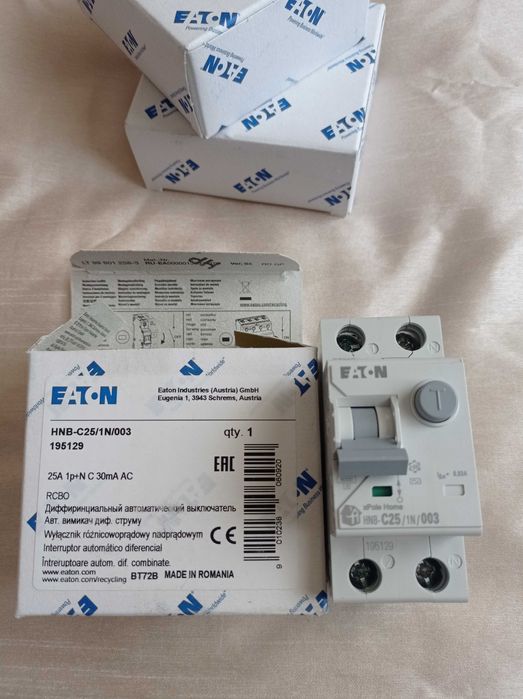 Новые Дифференциальный автомат 25А HNB-C25/1N/003 (3шт)