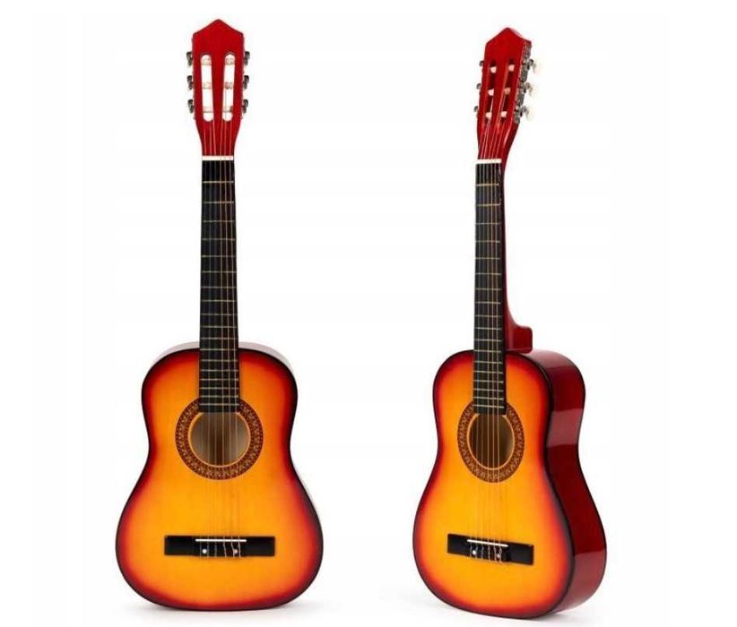 Gitara Gitarka Dla Dzieci Klasyczna Duża Drewniana Na Prezent *okazja*