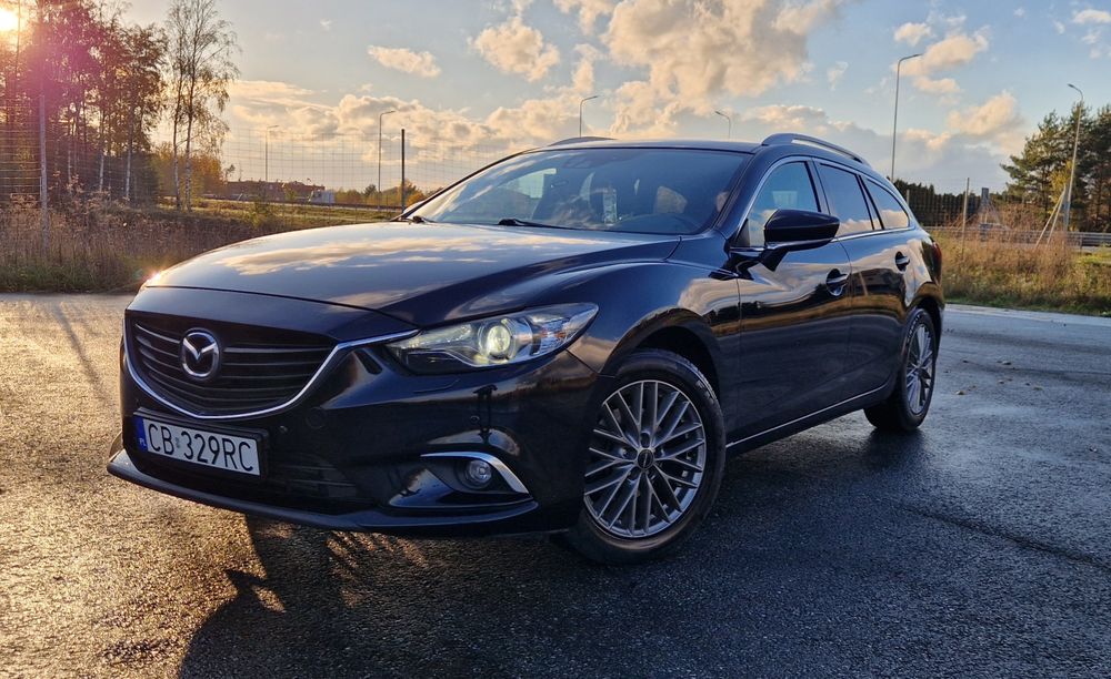 Mazda 6 GJ 2.2 175 KM Kombi Czarna Xenon Skora Zadbana