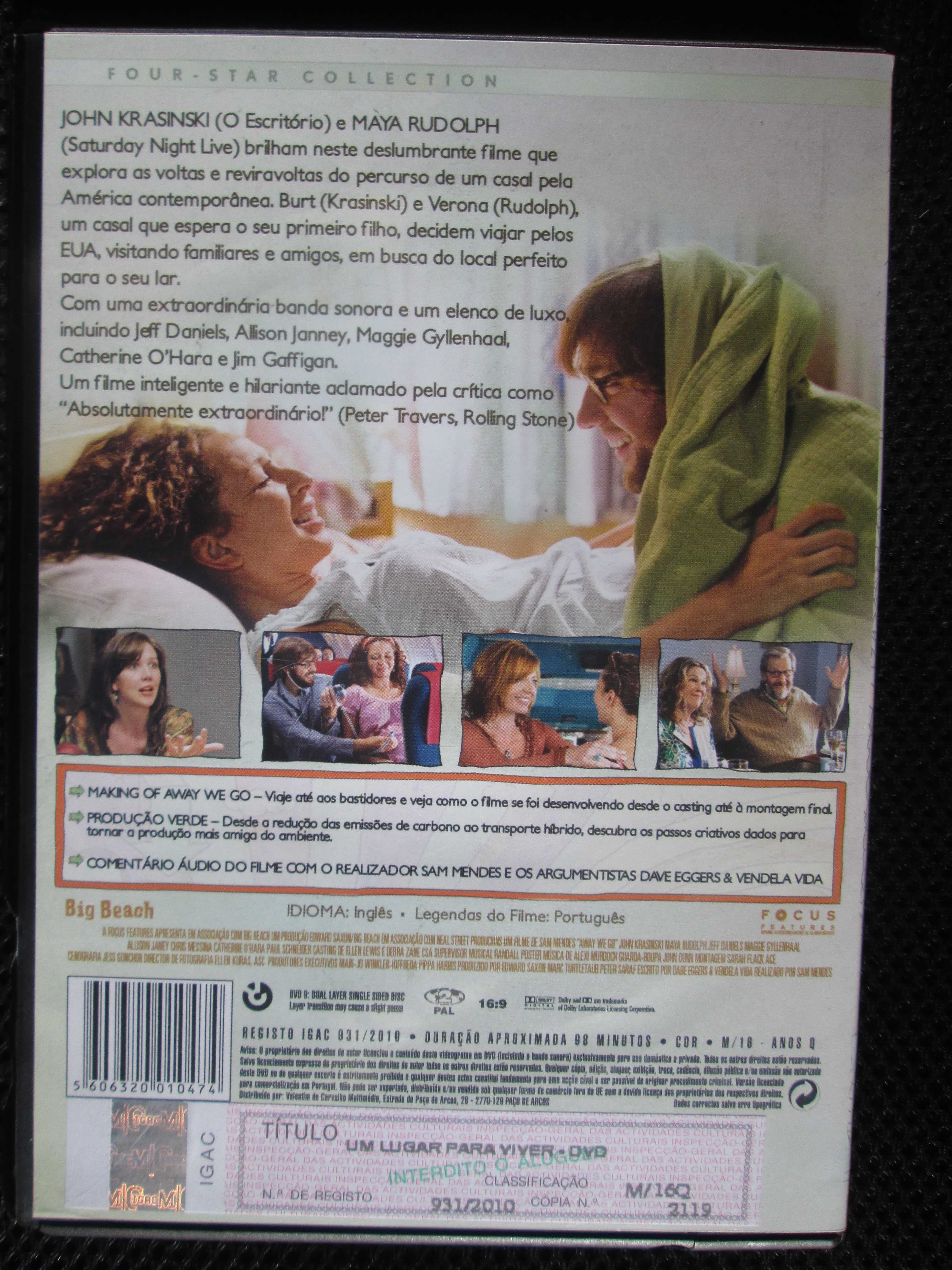 DVD Um Lugar para Viver, Sam Mendes, John Krasinski, Maya Rudolph