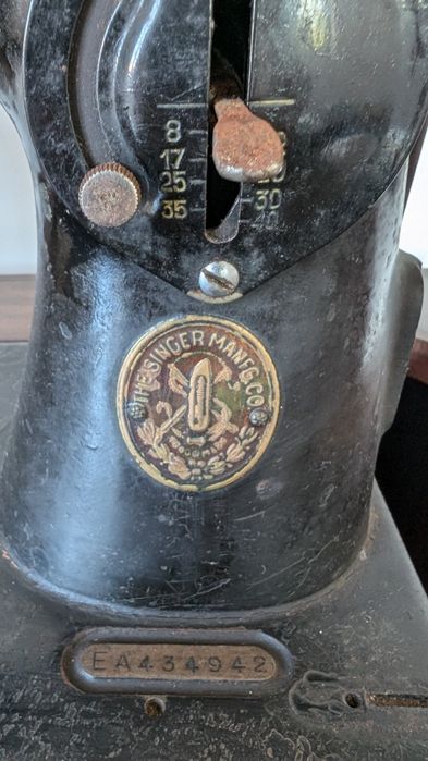 Máquina costura vintage Singer