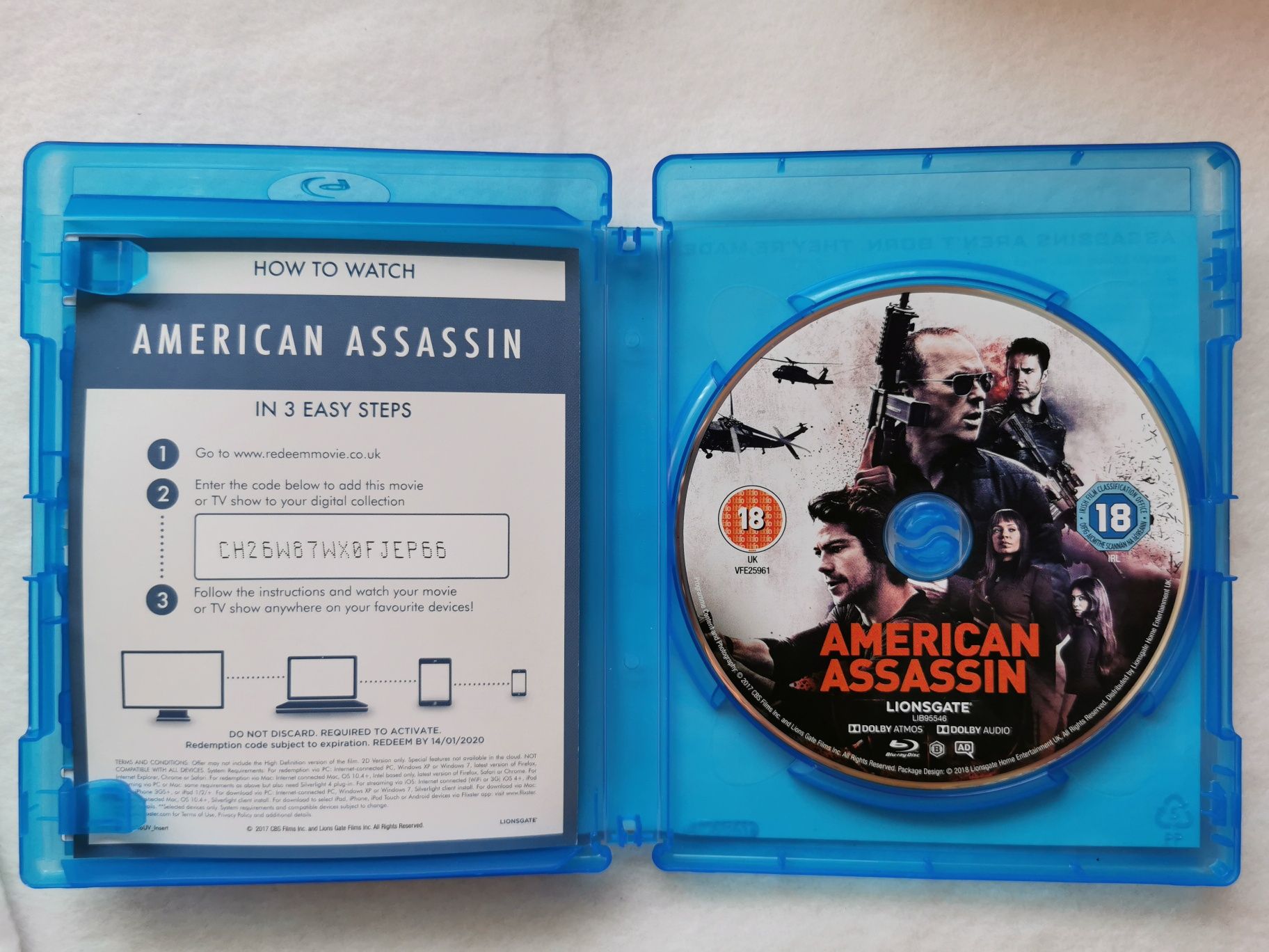 American Assassin Blu-ray (En) (2017) Bluray