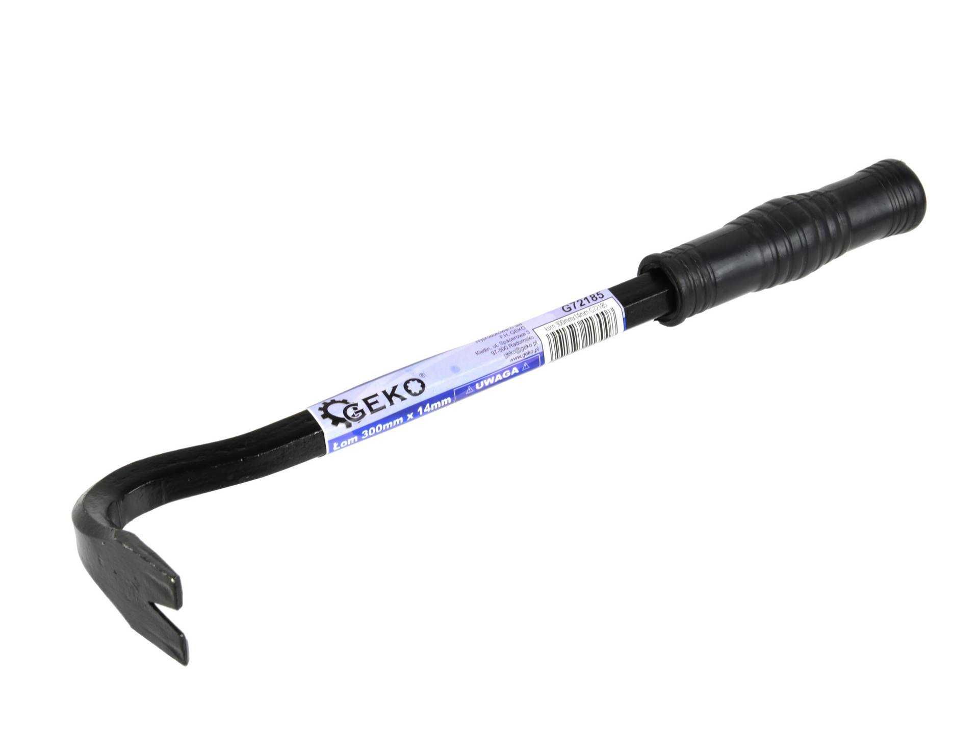 Breszka Łom 300mm x 14mm Geko G72185 brecha łom budowlany krótki łom