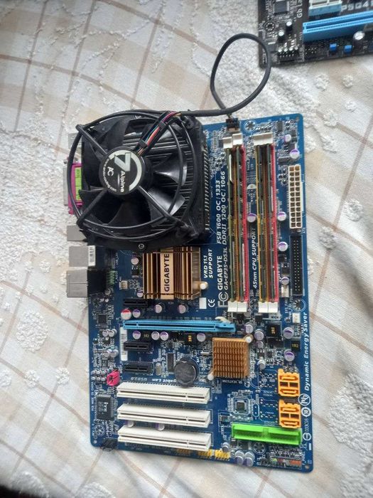 Комплект Мать+Проц+Охлад+ОЗУ+БП