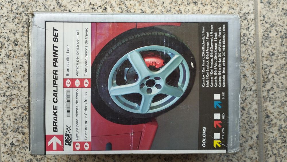 Kit pintura pinças travão desportivas vermelhas