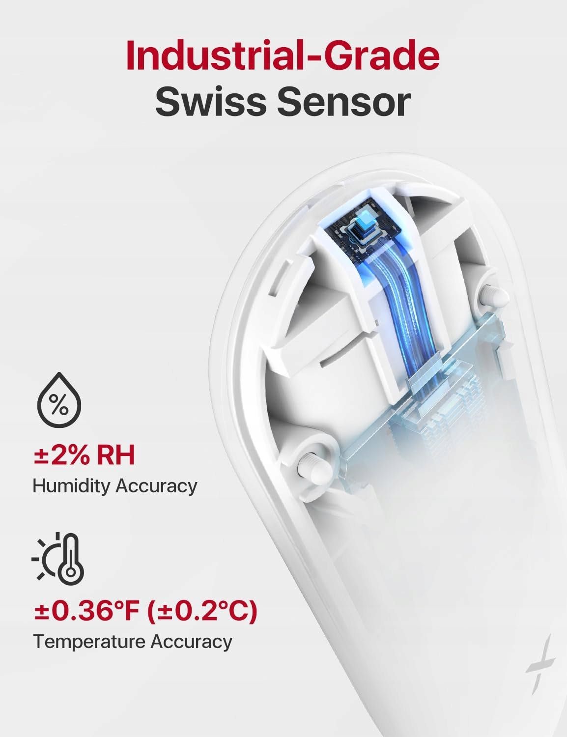 X-Sense Termometr z higrometrem Wi-Fi, wymaga stacji bazowej SBS50