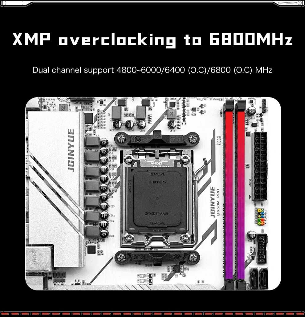 JGINYUE/Machinist/Soyo B650M PRO M-ATX Socket AM5 KomputeryPC