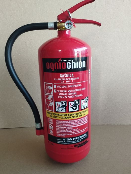 Gaśnica proszkowa 6 kg
OGNIOCHRON- KZWM POLSKI PRODUCENT
Posiadamy wię