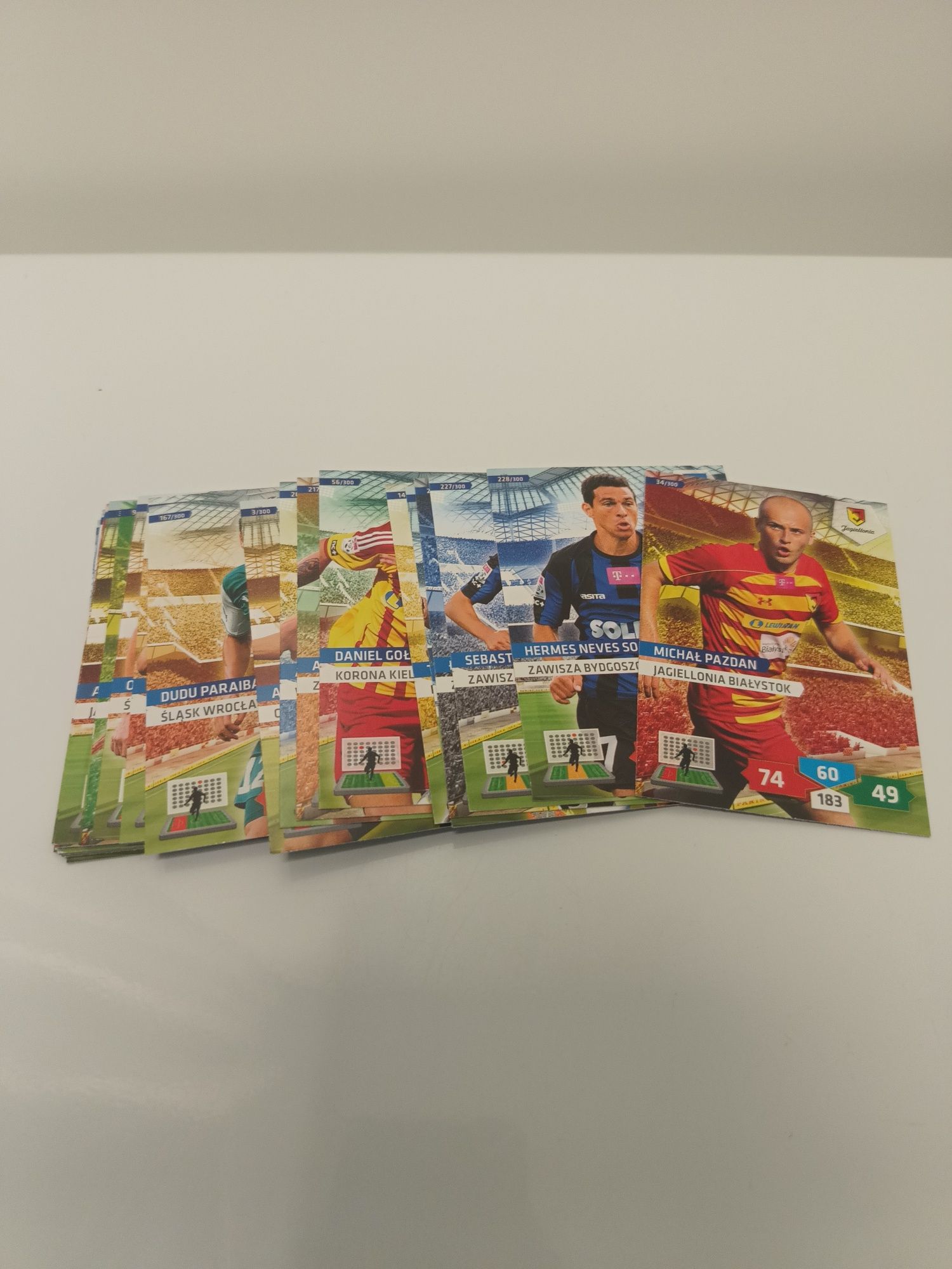 Zestaw 29 kart Panini Ekstraklasa 2013/14 i 2014/15