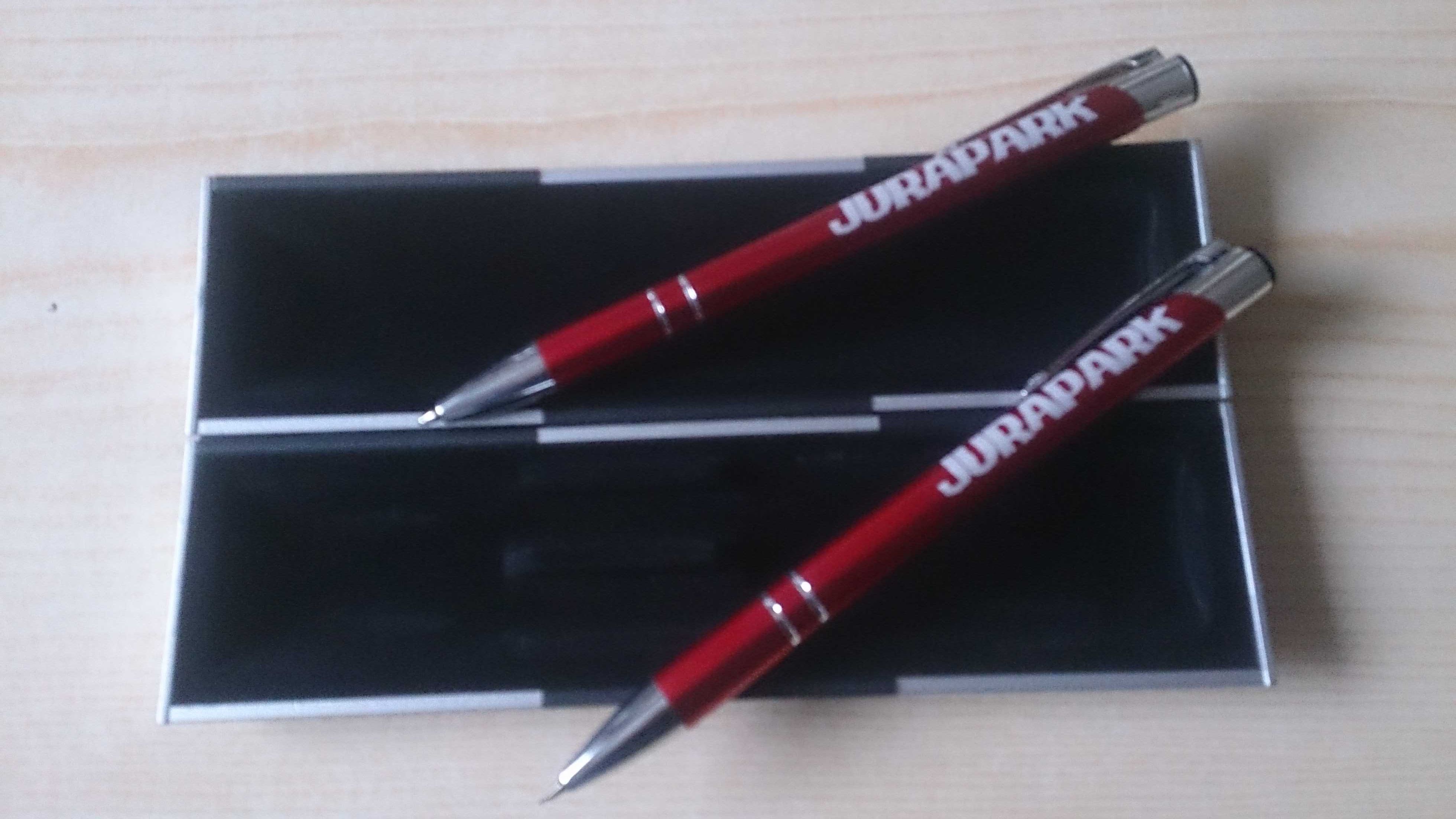 Zestaw - długopis i ołówek automatyczny sygnowane JURAPARK