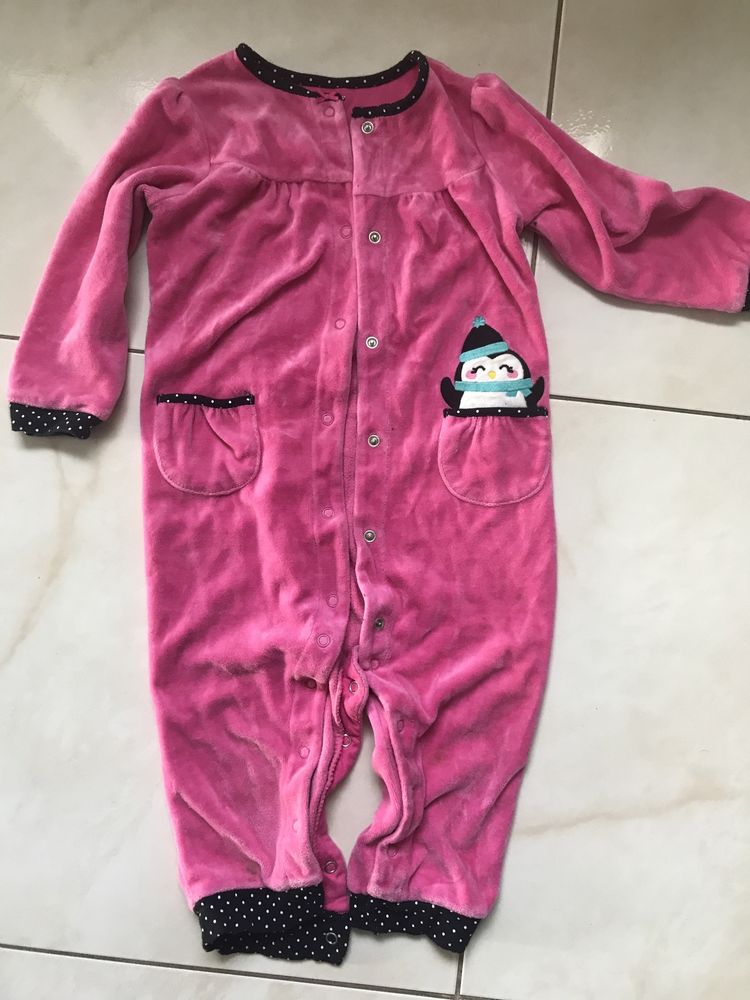 Pajacyk piżama carters r. 86 18m welurowy