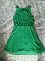 Zielona rozkloszowana sukienka tulipan rozm 40-42