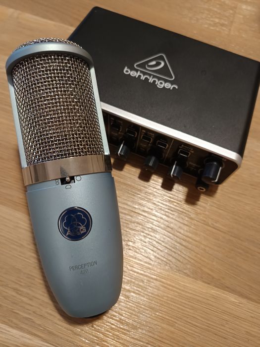 AKG perception 420 + Behringer interfejs