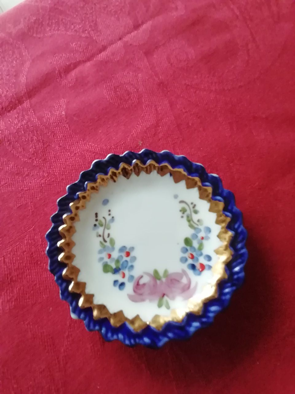 Prato miniatura porcelanas AG Aveiro