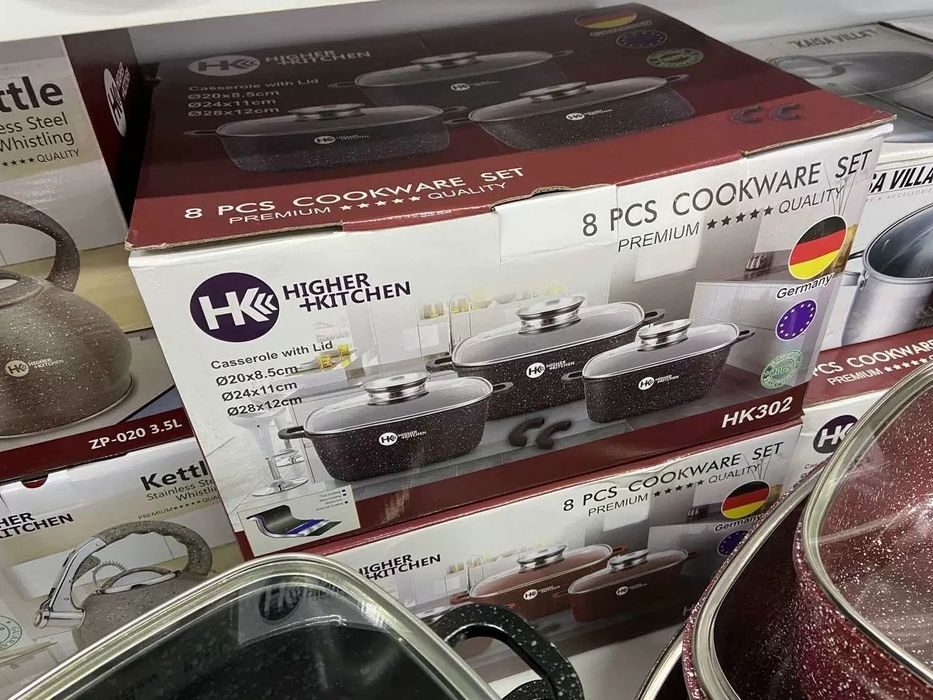 Набор кастрюль с гранитным антипригарным покрытием