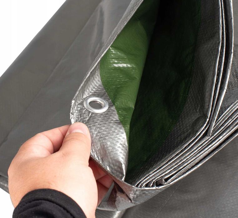 Plandeka Gruba Mocna Płachta 4x6m Uv+Na Taras Mrozoodporna Wzmacniana