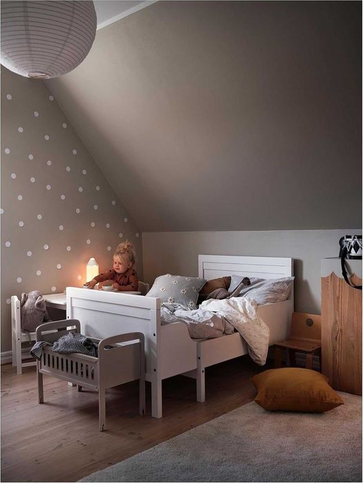 Łóżko IKEA SUNDVIK rośnie z dzieckiem + materac, do 200x80