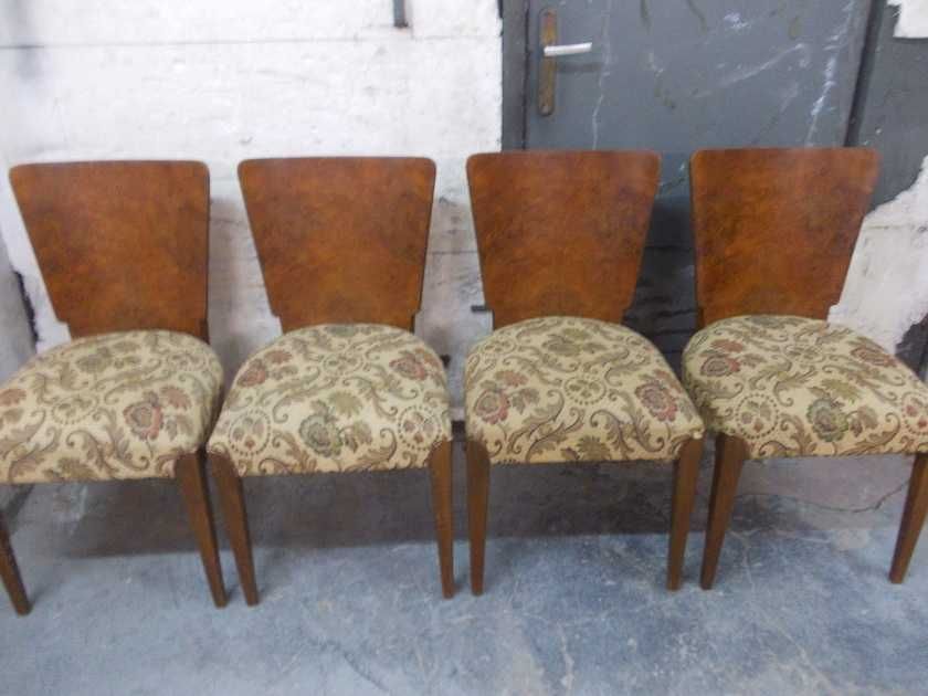 Stare krzesła art deco Halabala H-214