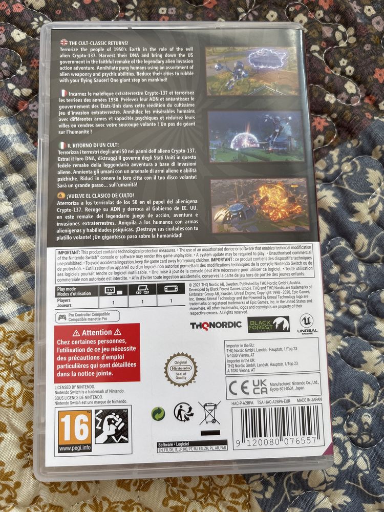 Destroy all Humans Switch