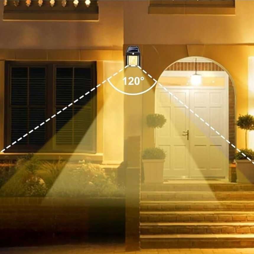 LAMPA ELEWACYJNA Solarna LED Elegancka i Mocna Darmowy Prąd Ze słońca