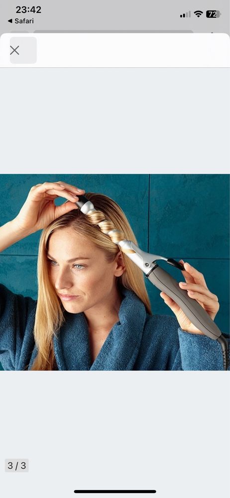 Tchibo nowa lokówka do włosów karbowana Curling Tongs