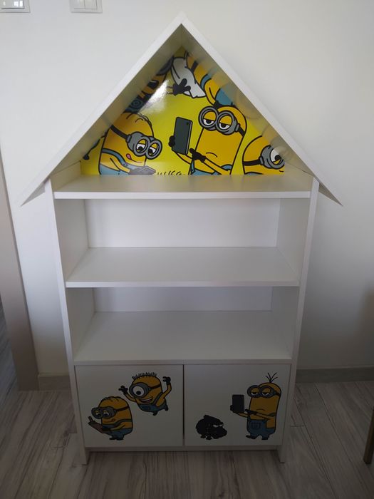 Regał Domek MINIONKI do pokoju dziecka