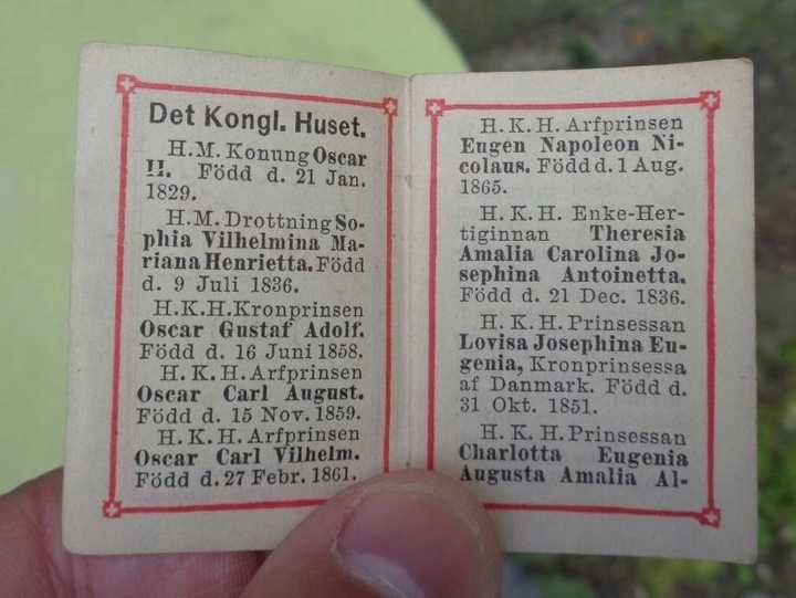Ciekawy kolekcjonerski kieszonkowy kalendarzyk z roku 1880-zobacz