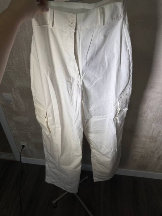 Штани білі карго