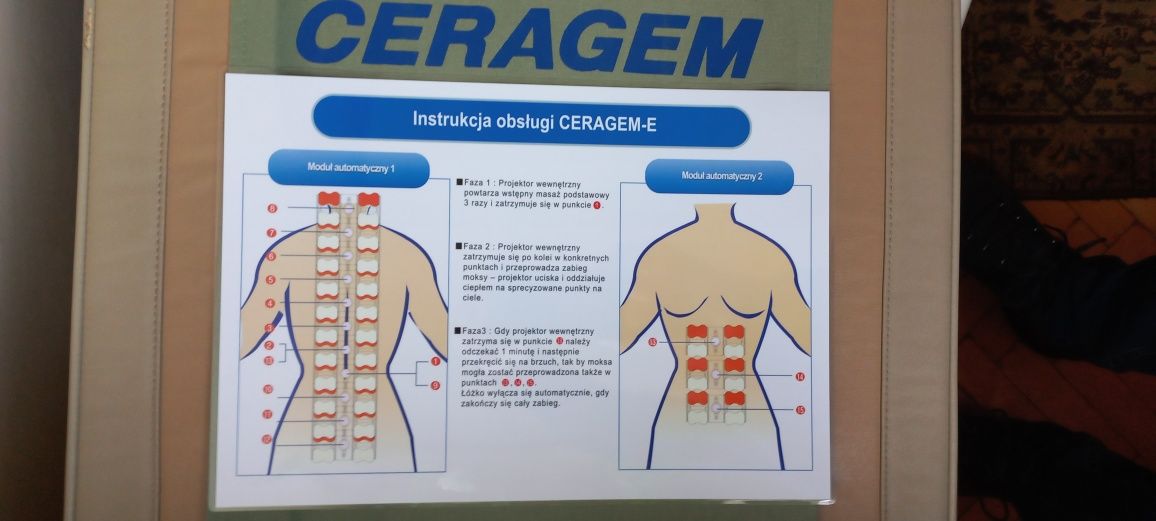 Łóżko masujące rehabilitacyjne CERAGEM