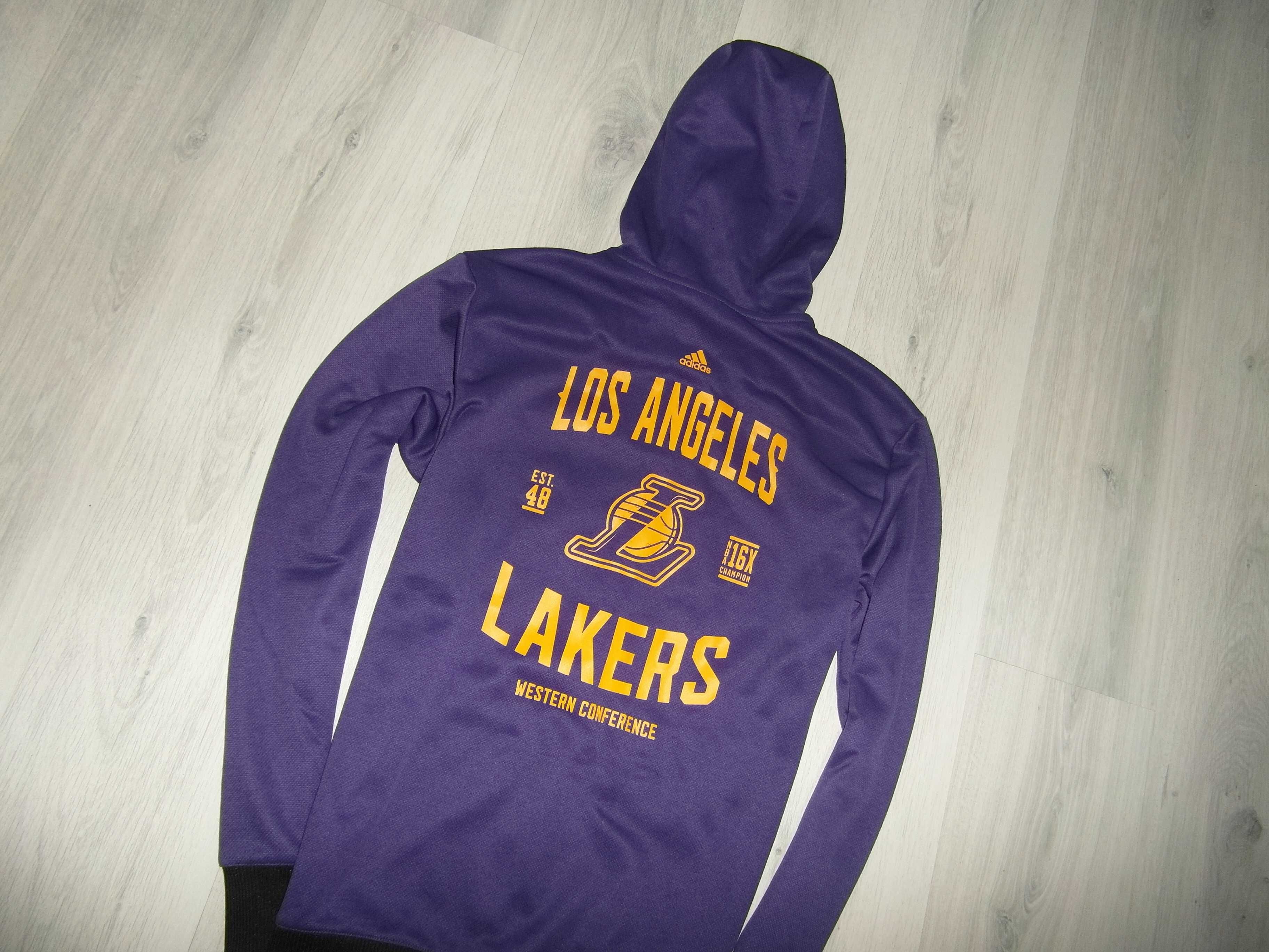 Los Angeles Lakers NBA Adidas Bluza Męska z kapturem M
