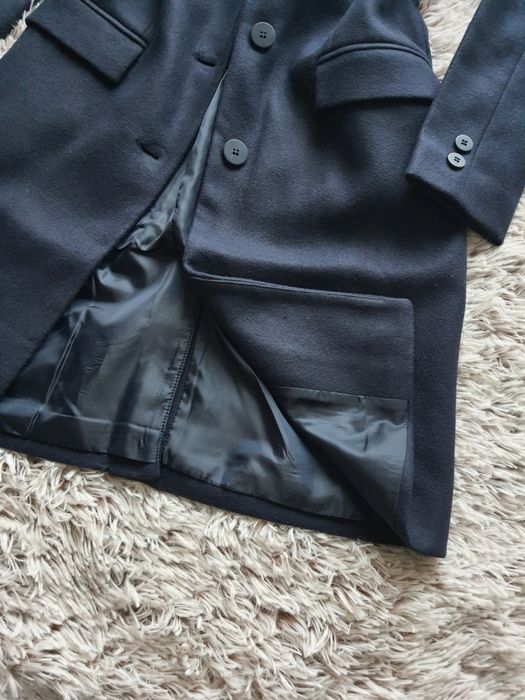 Nowy, granatowy płaszcz Sinsay