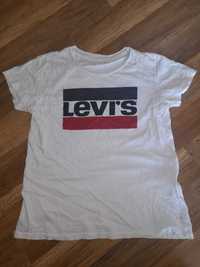 Levis t-shirt S biała koszulka damska