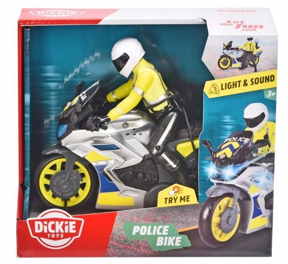 Sos Motocykl Policyjny 17cm, Dickie Toys