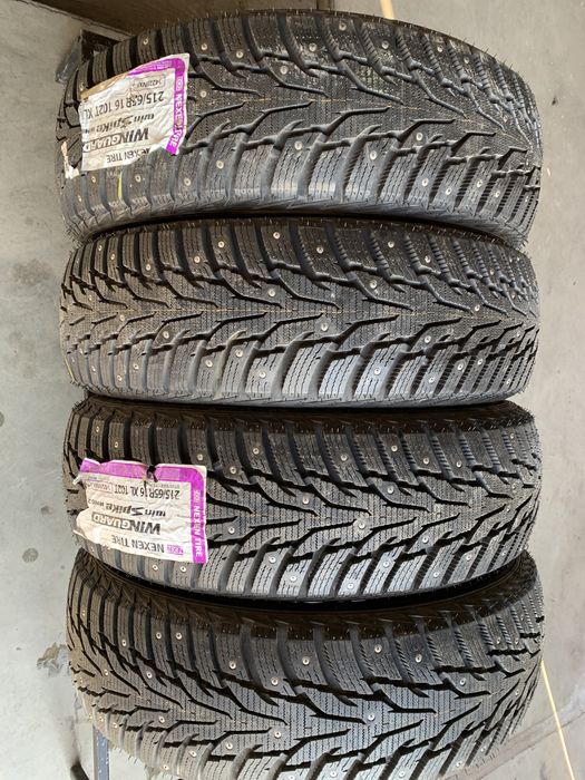 (4шт) нові 215/65R16 Nexen Winguard WinSpike WH62 (102T XL) шип зимові