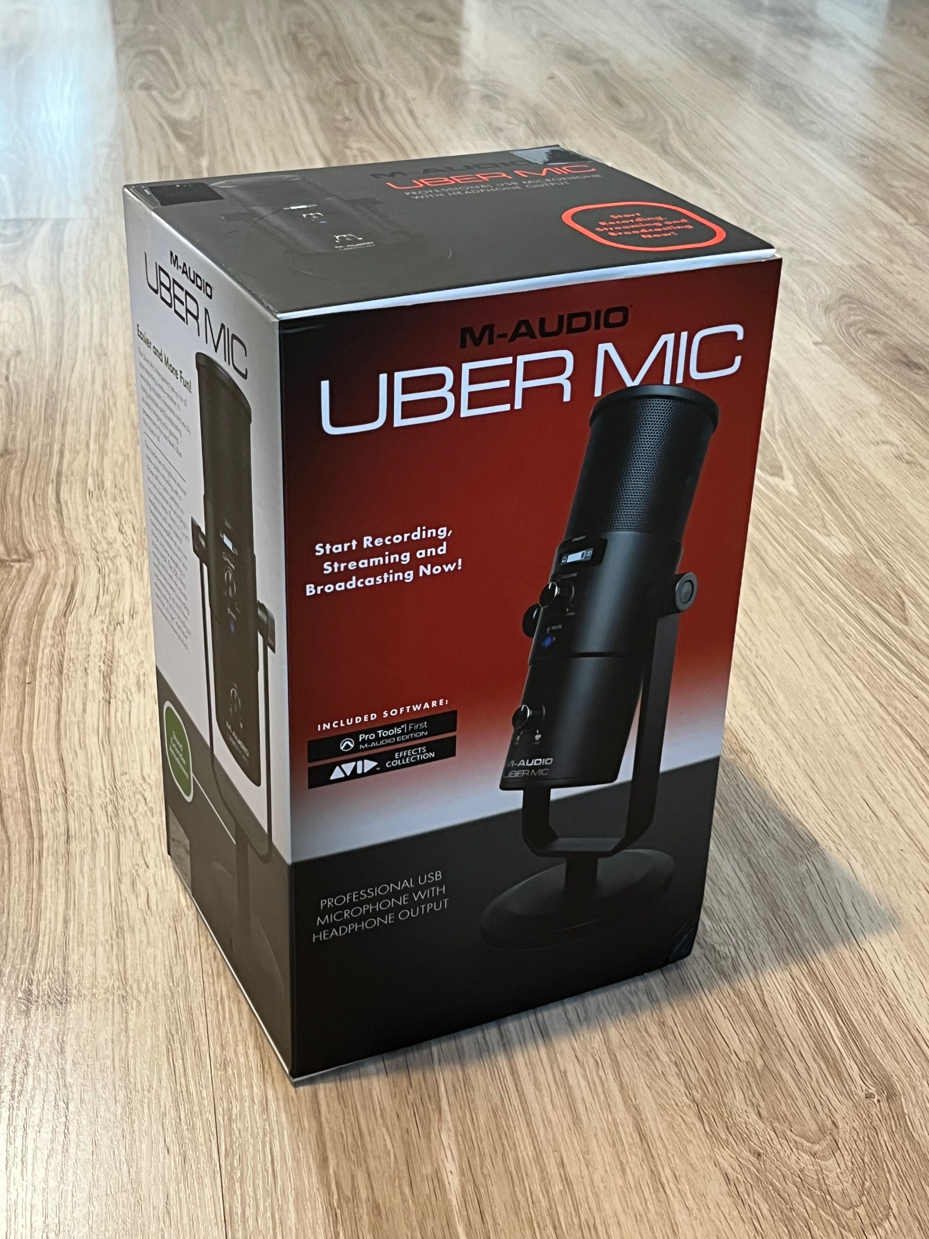 Mikrofon pojemnościowy NOWY studyjny USB M-Audio Uber Mic do komputera