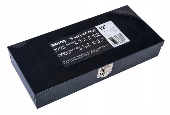 Nasadki Udarowe Zestaw Nasadek Udarowych 1/2 Długie I Krótkie 20el 10-