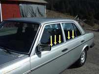 NOWA USZCZELKA LISTWA WODOZGARNIACZ MERCEDES W123