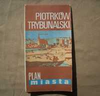 Plan miasta Piotrków Trybunalski, stary, 1977.