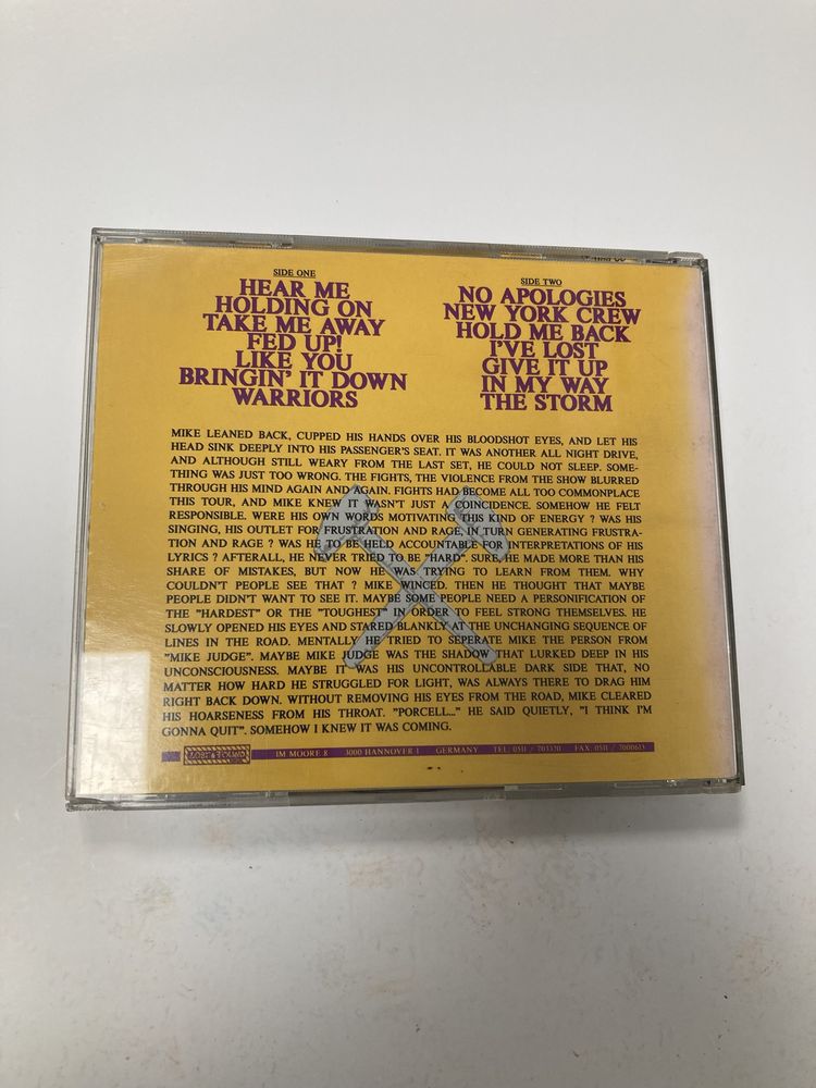 Música cd JUDGE - No Apologies
