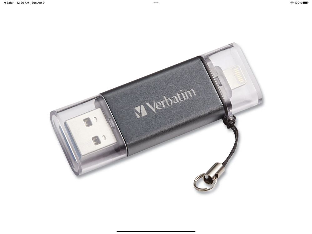 Флеш-накопичувач Flash Verbatim USB 3.0 64 ГБ для Apple Lightning