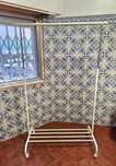 Suporte p/cabides, branco