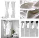 Conjunto 2 cortinas IKEA Lenda brancos