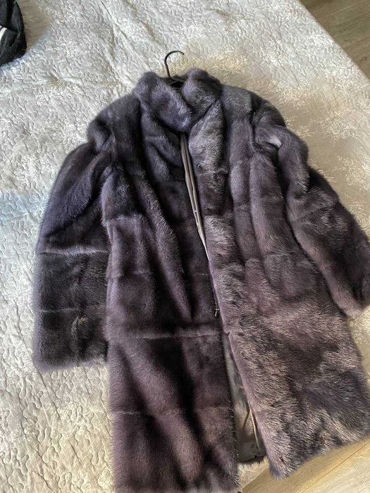 Шуба норкова трансформер графіт xs
