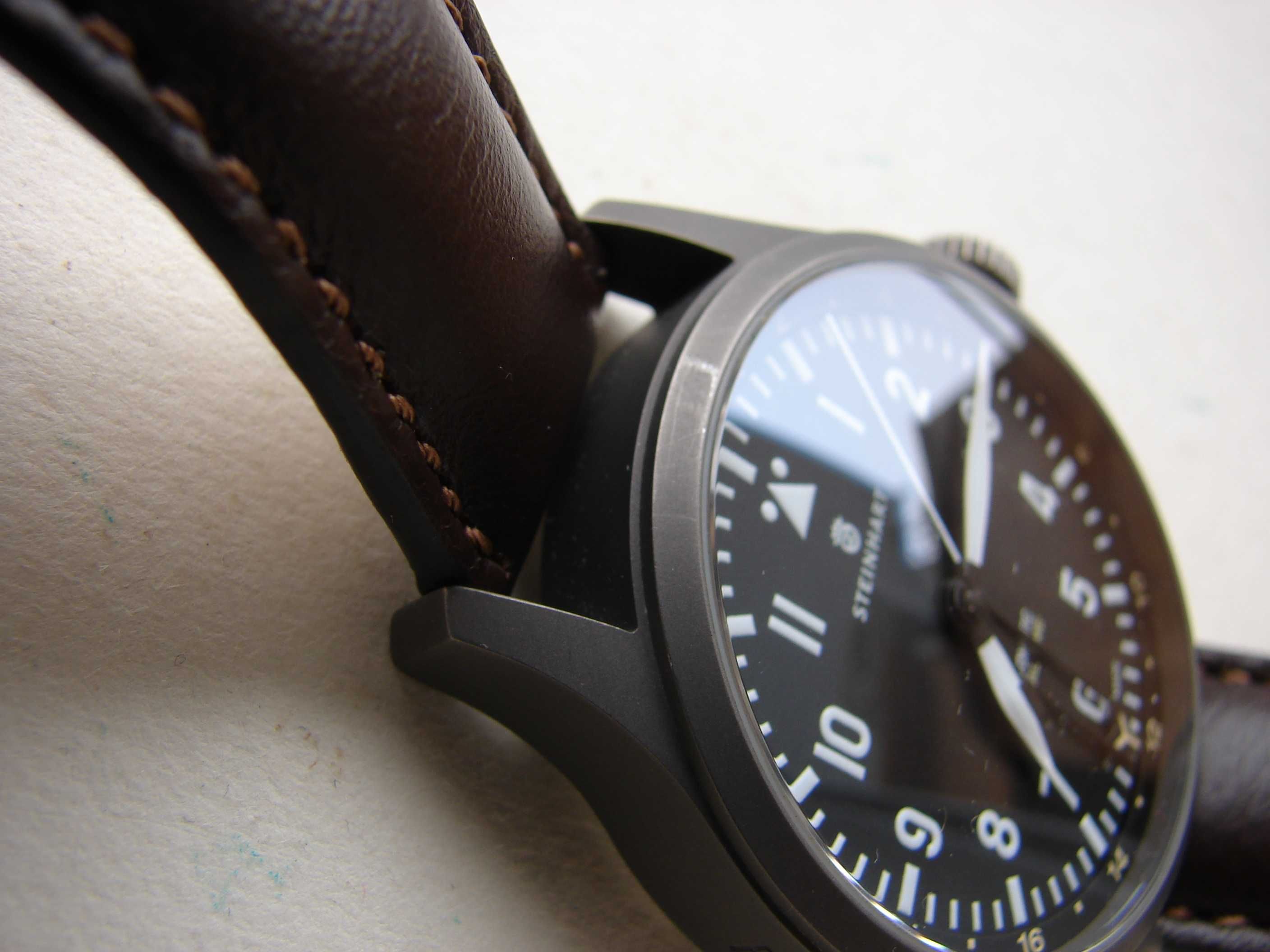 Zegarek automatyczny tytan Swiss ETA szafir Pilot Steinhart tool watch