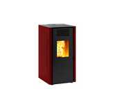 Piec na pellet Caminetti Montegrappa Piano 7 kW czerwony