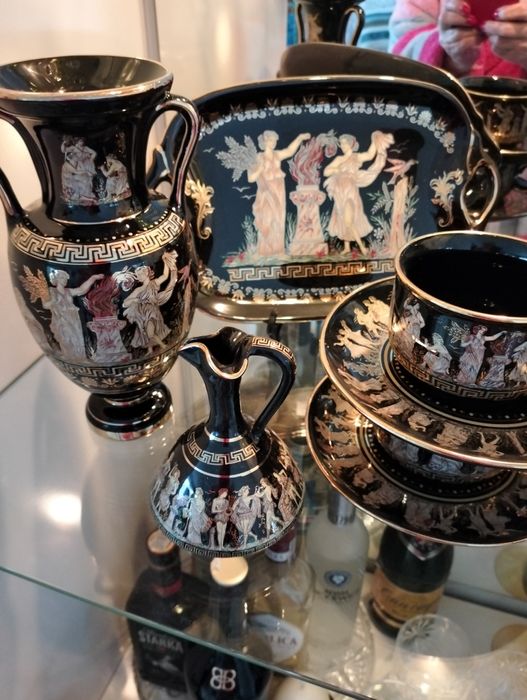 Serwis grecki że złocony