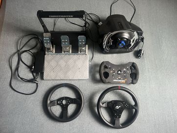 Kierownica T500RS + pedały T3PA PRO + 3 kierownice do simracingu