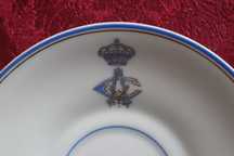 Reis D Carlos e D Amélia pratinho porcelana Vista Alegre, raro